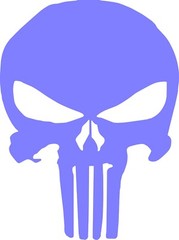 Punisher Emblem Logo Vinyl Decal Multiple Colors and Sizes