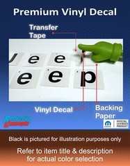 JEEP Front and Rear Emblem Overlay Decals for 2015-2023 Jeep Renegade