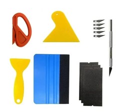 Car Window Tint Kit Vinyl Wrap Tools Squeegee Vehicle Film Application Set
