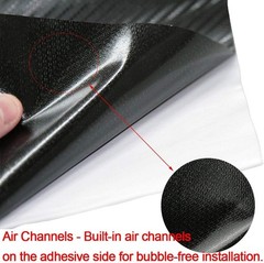 3D Black Carbon Fiber Vinyl Wrap Roll – Easy Bubble-Free Install, Outdoor Rated