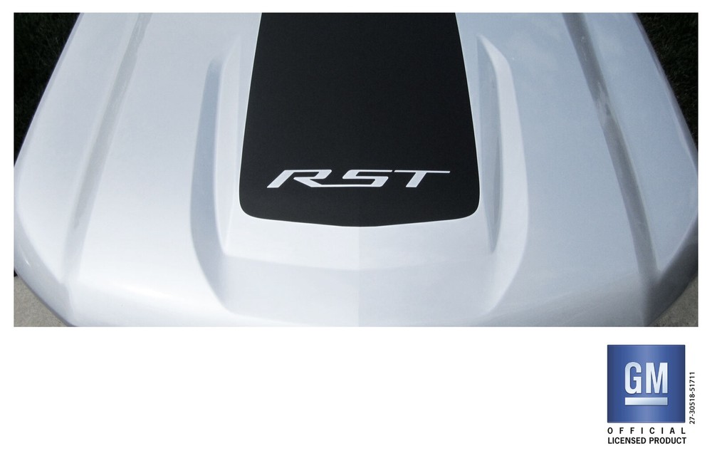 2019 20 21 22 23 24 Chevy Silverado 1500 Matte Black RST Hood Decal Graphic