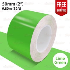 LIME GREEN 2″ 50mm Roll PIN STRIPE Car Striping Line TAPE Decal Vinyl Sticker