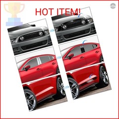 GRTHTATI 2IN X 30FT Gloss Black Vinyl Wrap for Chrome Delete Window Trim Car Doo