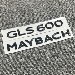 Gloss Black Maybach gls600 set Fender Side Rear Trunk Emblems Badge For Benz
