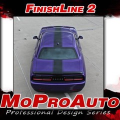 Challenger 2015-19 Center Rallye Racing Stripes Hood REDLINE Decal Vinyl Graphic