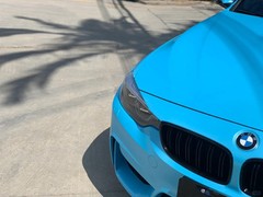 Milliotone Satin Metallic Sky Blue Premium Vinyl DIY Custom Car Wrap