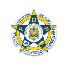 4 in Fraternal Order Of Police Star Decal Supporter FOP PBA State Trooper Cops