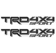 2X GOL HOOK TDR 4×4 Sport Decals for Tacoma, Replacement Sticker, Matte Black