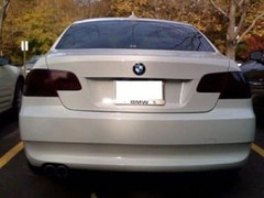 12×48 In Self Adhesive Headlight Tail Light Fog Light Tint Vinyl Film Dark Black