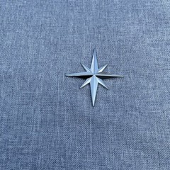 Metal 3D Car Body Rear Trunk Lid Badge Emblem Decal Star Tank Cover Sticker