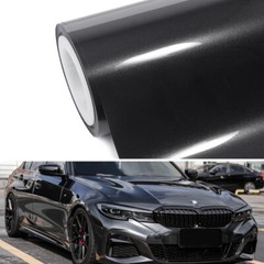 Dark Gray Gloss Metallic Glitter Vinyl Film Wrap Sticker Decal Air Bubble Free