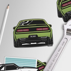 2008-2023 Dodge Challenger Front/Rear Decal/Sticker – Multiple Colors