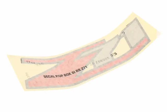 Genuine GM Pickup Box Side Rear Decal 25798302