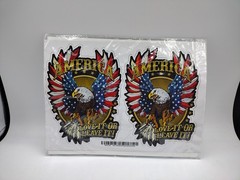 American Bald Eagle: American Flag – Love it or Leave it Decal Sticker 6″ X4″