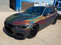 Laser Flip Gloss Gray Metallic Glossy Rainbow Holographic Vinyl Wrap Sticker