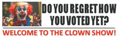 ANTI-TRUMP LOSER CLOWN “TRUMP FOR PRISON” BUMPER STICKER OR MAGNET DUMP TRUMP !