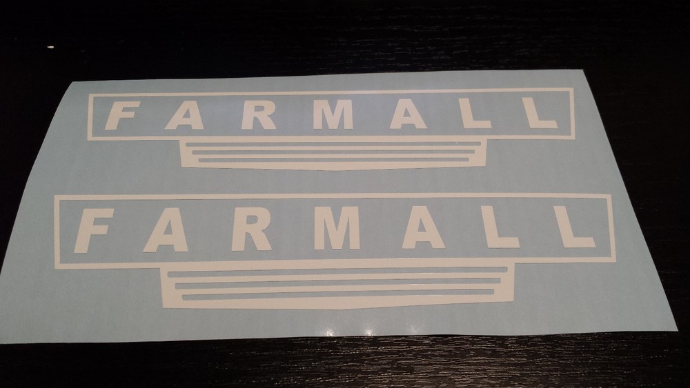 2- Farmall Tractor decal sticker vinyl truck 2 x 9 country Farming Farmer Diesel