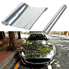 Chrome Mirror Vinyl Film Wrap Sticker Decal Stretchable Reflective Super Gloss