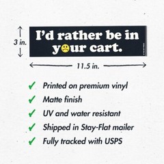 MILKMEN DO IT ON YOUR DOORSTEP Bumper Sticker – Vintage Style – Father Ted 90s