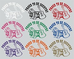 Country Music Band Farm Living Boots Hat Guitar America Vinyl Decal Sticker