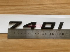 Gloss Black 3D ABS Letters Trunk 740i Emblem Rear Badge for BMW 2017-2022 740i
