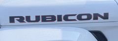 NEW OEM Genuine Mopar RUBICON Hood Decal 6BM451XFAB BLACK AND RED