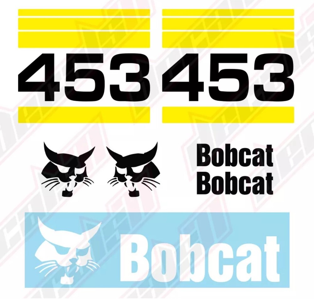 Bobcat 453 Skid Steer Set Vinyl Decal Sticker free shipping