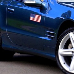 American Flag Magnet Decal 3×5 Inches Automotive Magnet for Car Truck SUV 2 Pack