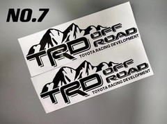 2PC TRD OFF ROAD SPORT TOYOTA RACING DEVELOPMENT 4X4 DECAL Emblem Vinyl STICKER
