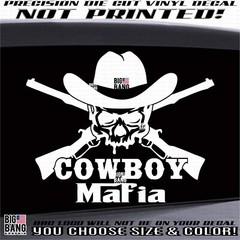 Cowboy Vinyl Decal Sticker Diesel Pickup Truck Heavy Duty SUV Car Window 2nd A