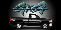 2 4×4 Truck Bedside Decals Stickers-A17A4X4