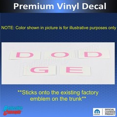 DODGE Trunk Badge Overlay Decal for 2015-2023 Dodge Challenger
