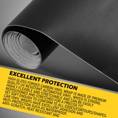 Matte Flat Black Vinyl Film Wrap Sticker Decal Bubble Free Air Release Channel