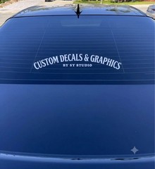 Customized Vinyl Decals For Helmets , Motorcycles Die-cut 9”