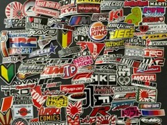 Lot Set of 100 Automotive Racing Decals Stickers Stock Car Drag Nascar PDRA NHRA