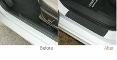 Carbon Fiber Car Door Sill Scuff Cover Scratch Protector Vinyl Decal Sticker 4x