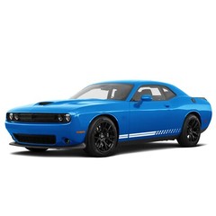 Thin double stripes graphics stickers decal compatible with Dodge Challenger