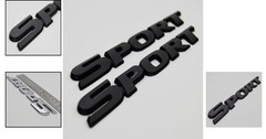 2x Matte Black Metal Performance Emblems for Universal Car Customization