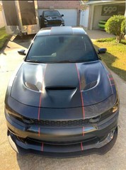10″ 2 color Rally Racing Stripe Graphics Stripes Set FIT 2005 – 2023 Charger