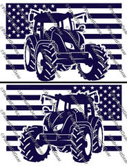 American Farmer,Heart Of Our Nation,Dairy Farm,Farming,Tractor,Flag,Vinyl Decal