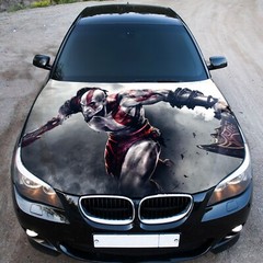War Car Hood Wrap Decal Vinyl Sticker Full Color Graphic Fit Any Car God 3M