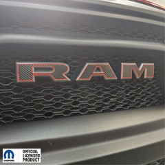 Fits 2019-2024 1500 Ram Limited Grille W Outlines Ram Overlay vinyl sticker