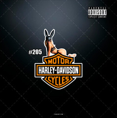 Tool Box HARLEY DAVIDSON HOT beautiful bunny girl Garage decal sticker 5 Inches