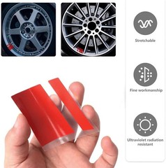 18Pcs Car Wheel Rims Stripes Stickers Reflective Tire Stickers for 18-21″ Wheels