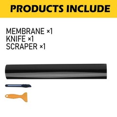2SET 12″x60″Auto Gloss Black Wrap Vinyl Film Car Interior Wrap Stickers w/ tools