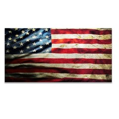 USA Flag Sticker – 3×6 Inches – Distressed American Flag Design