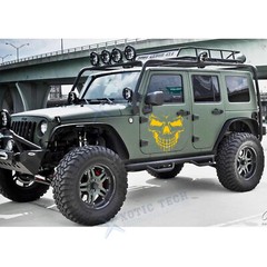 Car Front Engine Hood Roof Skull Vinyl Decal Sticker For SUV Trunk Boat – 22”