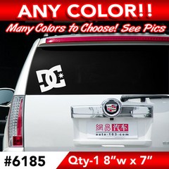 DC SHOES LARGE WALL AUTO DECAL STICKER 8″wx7h