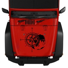 Compass Totem Vinyl Decal Sticker Black for Car Truck Bumper Body Window Decor