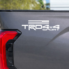 TRD 4X4 Sport Toyota Tundra 2024 2025 vinyl decals stickers bedside Pair